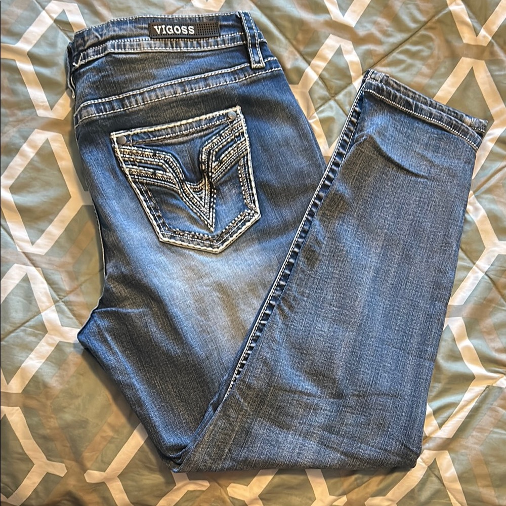 Vigoss Women's Classic Blue Skinny Jeans